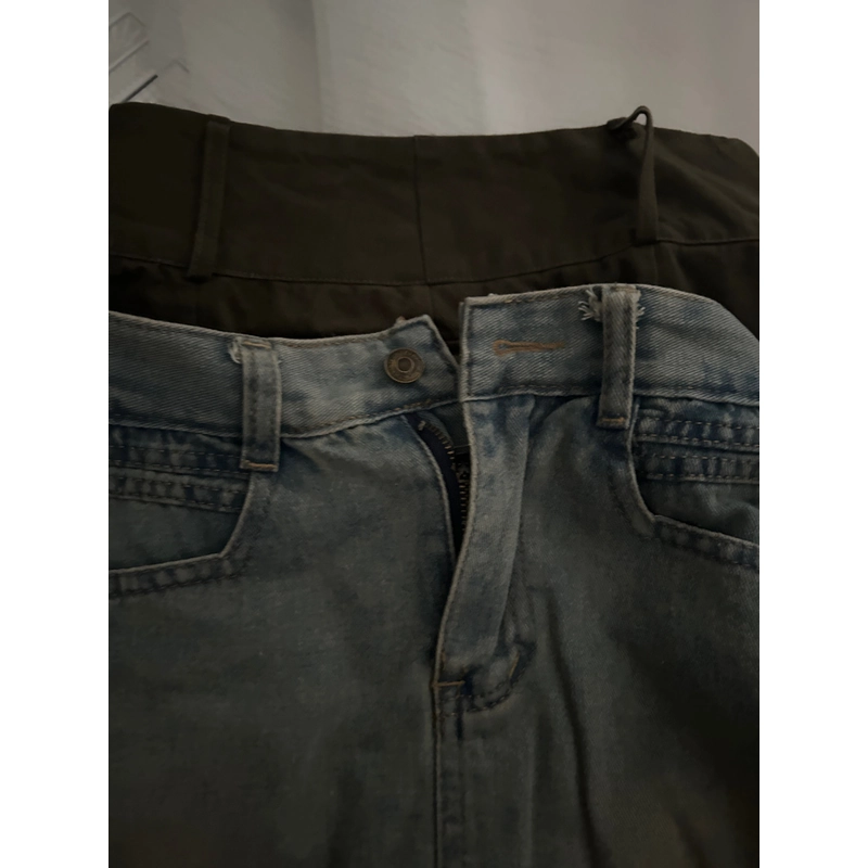 Chân váy đen,trắng kem, jeans,trắng trơn,kaki xanh rêu,jeans xanh nhạt 533273