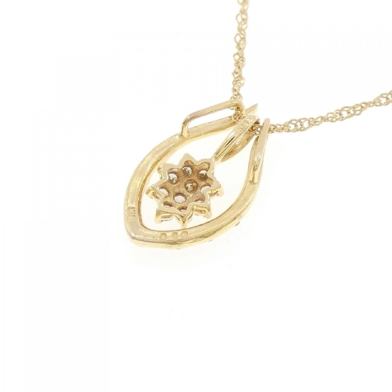 K18YG 2WAY Dây chuyền kim cương 0.12CT - Hàng hiệu Authentic 860589