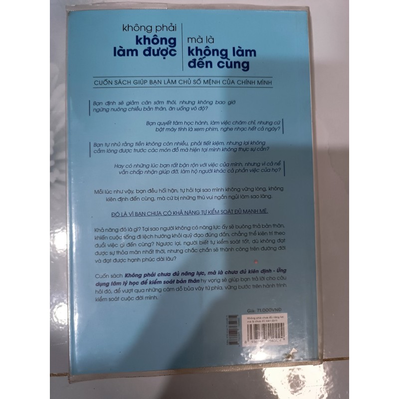 Không phải chưa đủ năng lực, mà là chưa đủ kiên định - Hàn Xuân Trạch (mới 99%) 138776