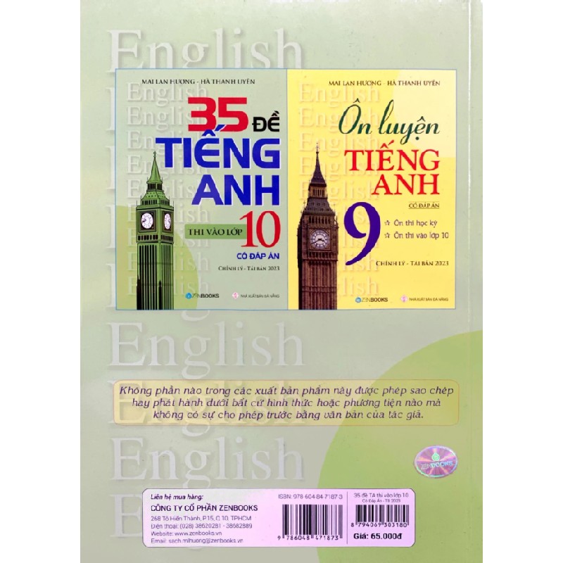 35 Đề Tiếng Anh Thi Vào Lớp 10 - Mai Lan Hương, Hà Thanh Uyên 193342