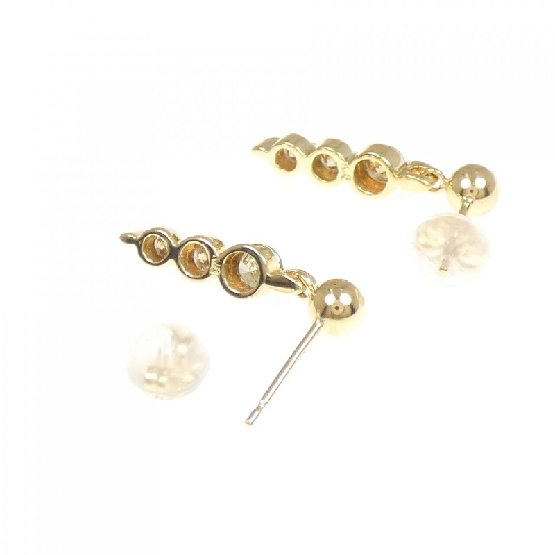 K18YG Bông tai kim cương 0.6CT - Hàng hiệu Chính hãng 875128