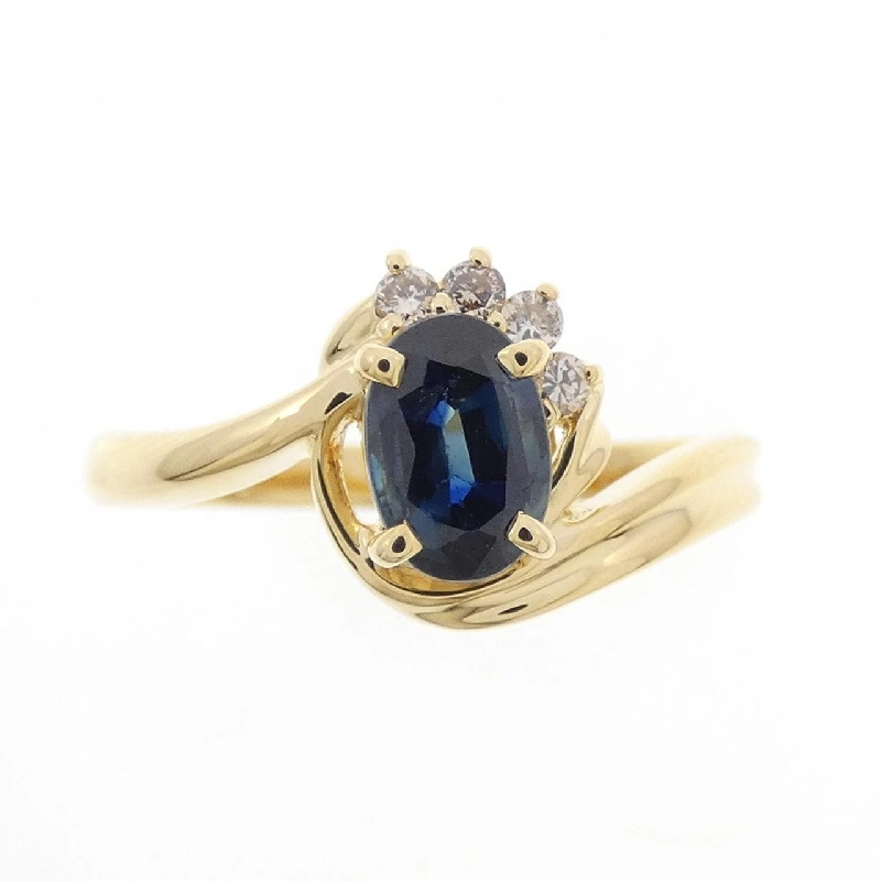 Nhẫn Sapphire K18YG 0.70CT - Hàng hiệu Chính hãng 856391