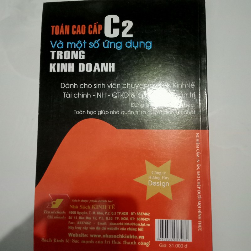 2 cuốn Toán cao cấp và ứng dụng trong kinh doanh (49k free ship) 73313