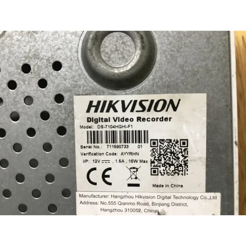 Đầu camera hikvision DS-7104HGHI-F1 cũ không ở cứng không phụ kiện vẫn đang chạy ầm ầm 776697