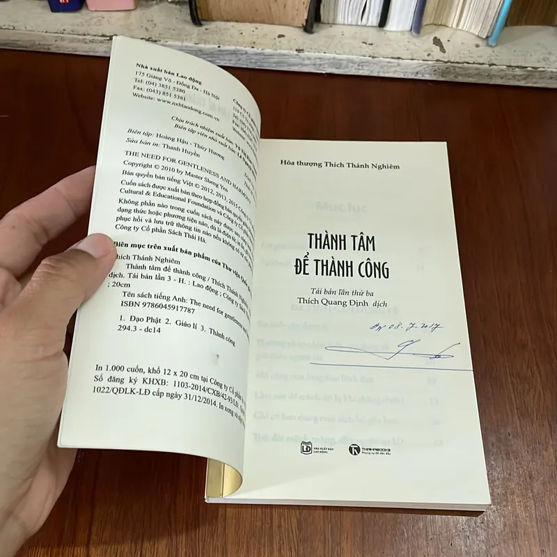 II Sách Phật Giáo: Thành Tâm Để Thành Công - Hoà Thượng Thích Thanh Nghiêm - 2015 572164