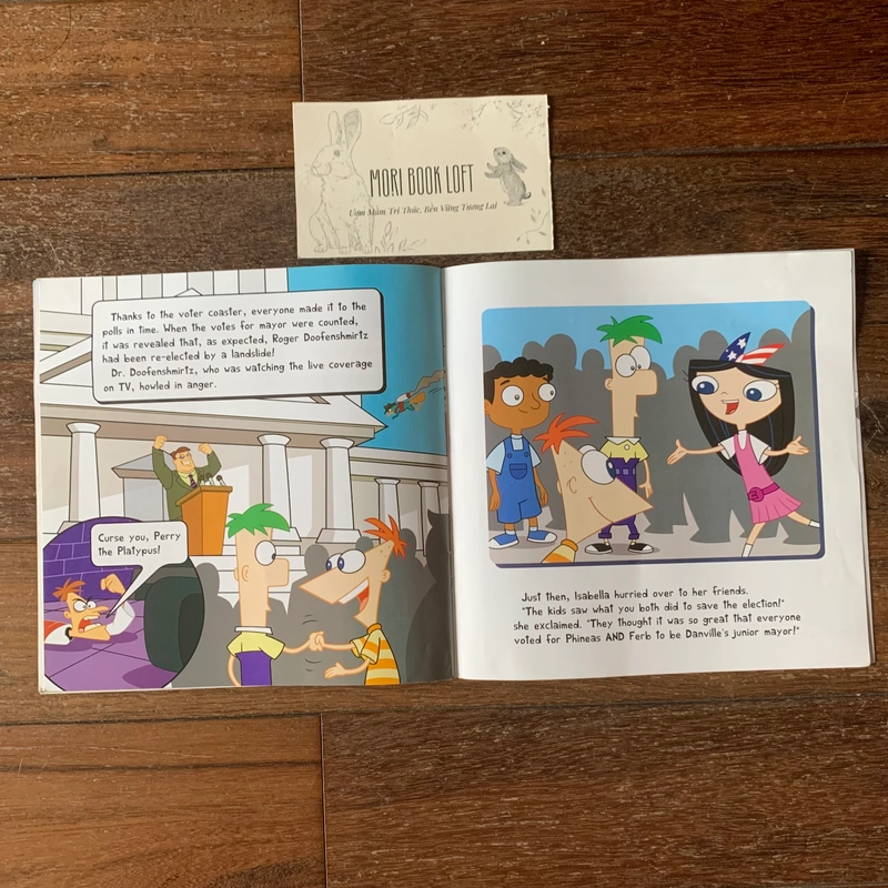 Sách ngoại văn Phineas and Ferb #10: Ride the Voter Coaster!, Used, Poster đính kèm 498052