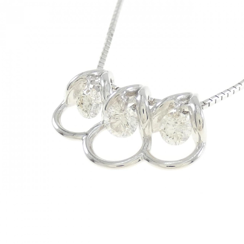 K18WG Dây chuyền kim cương 0.80CT - Hàng hiệu Chính hãng 861348