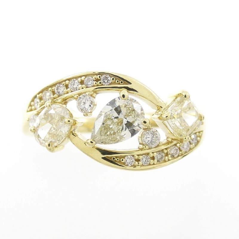 【Sản phẩm mới】Nhẫn kim cương K18YG 0.82CT 671155