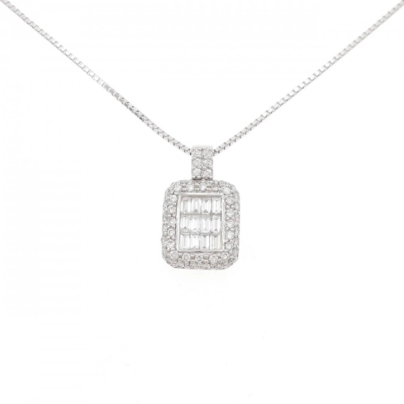 K18WG Dây chuyền kim cương 1.05CT - Hàng hiệu Chính hãng 861835