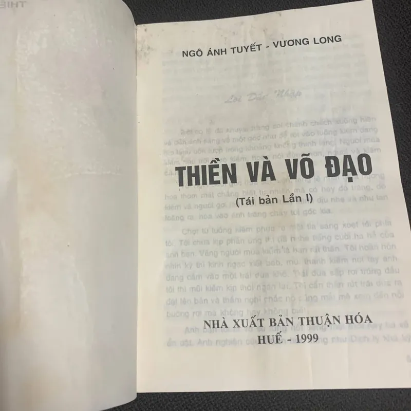 THIỀN & VÕ ĐẠO - 246 Trang - Ngô Ánh Tuyết, Vương Long NXB: 1999 571901
