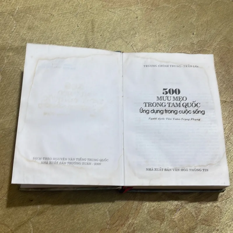 500 MƯU MẸO TRONG TAM QUỐC ỨNG DỤNG TRONG CUỘC SỐNG - TRƯƠNG CHÍNH TRUNG- TRẦN LÔI 613557