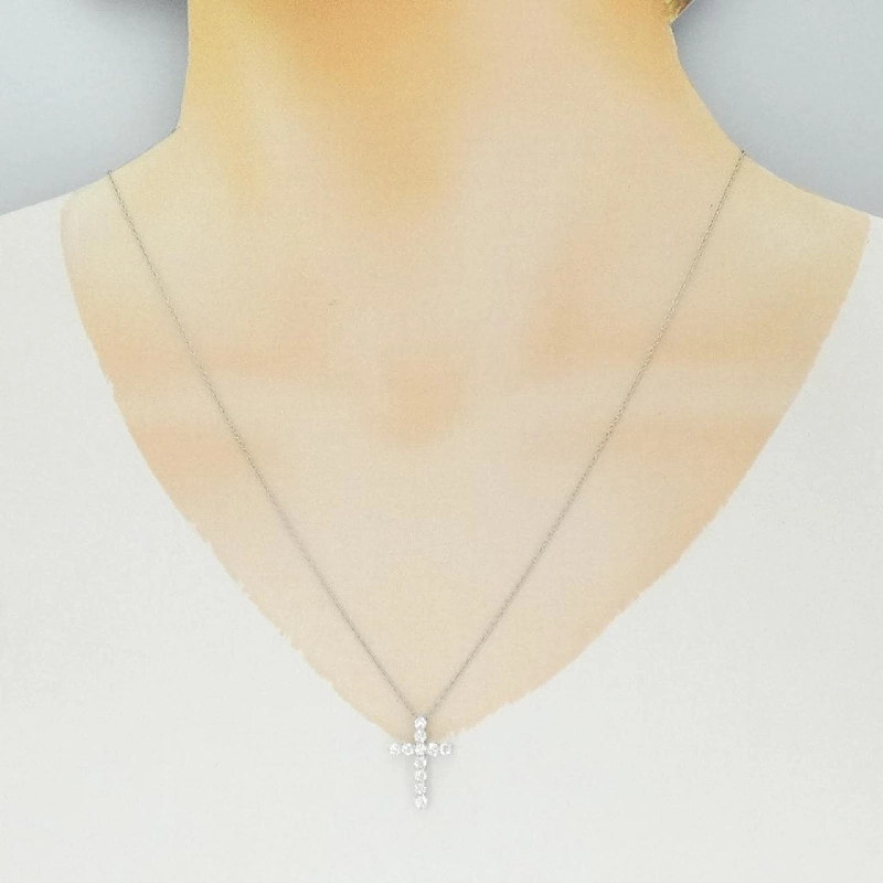 Dây chuyền nhỏ hình chữ thập Tiffany - Hàng hiệu Authentic 840222