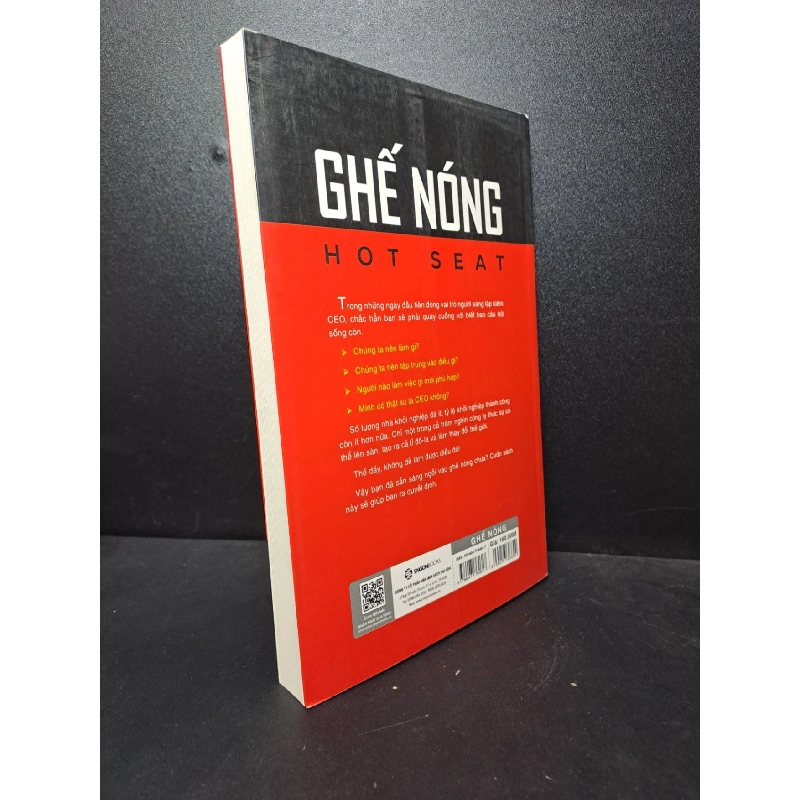 GHẾ NÓNG Cẩm nang toàn diện cho CEO khởi nghiệp Dan Shapiro 2019 mới 95% HCM.ASB2512 kinh doanh khởi nghiệp gọi vốn 912575