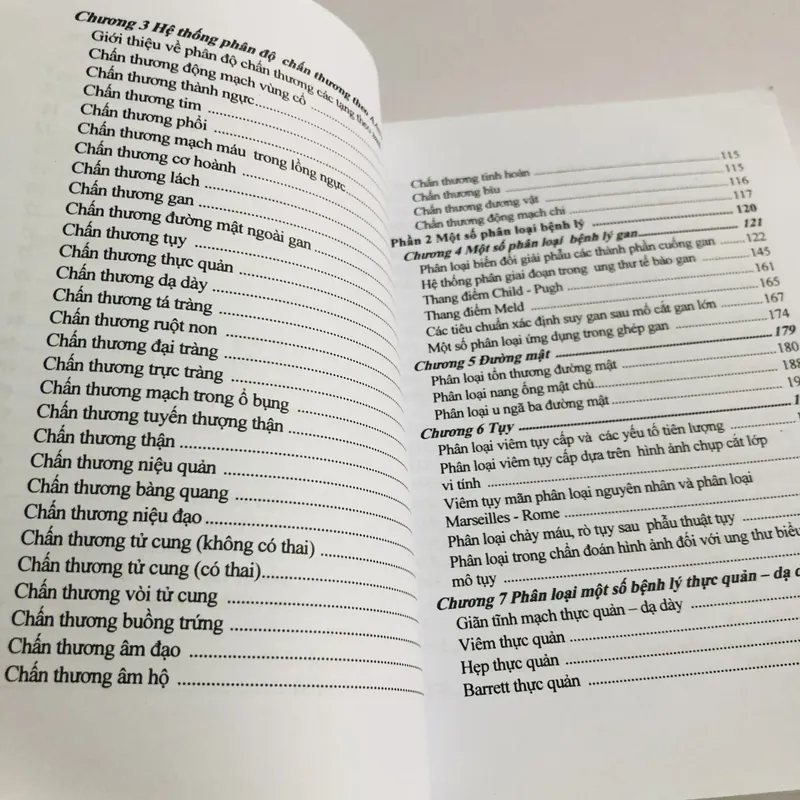 PHÂN LOẠI MỘT SỐ CHẤN THƯƠNG VÀ BỆNH LÝ 726520