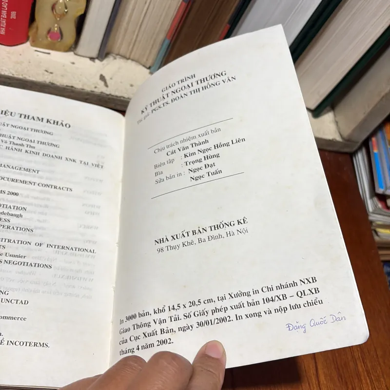 II Giáo Trình: Kỹ Thuật Ngoại Thương - PGS.TS. Đoàn Thị Hồng Vân - 2002 783715