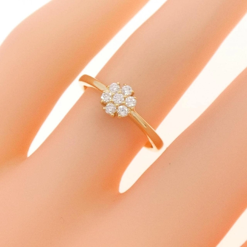 【Remake】Nhẫn kim cương K18YG 0.15CT 673222