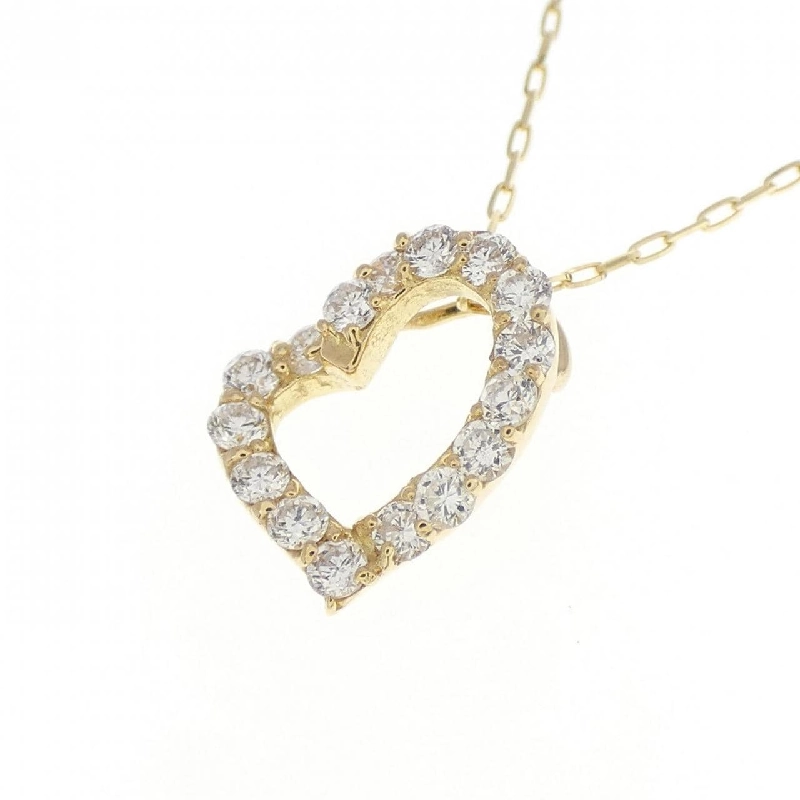 K18YG Dây chuyền kim cương hình trái tim 0.20CT - Hàng hiệu Chính hãng 863288