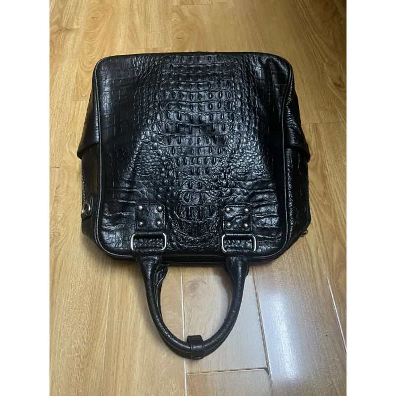 Balo đa năng size 29*30*13 da thật dập vân 2hand 933088