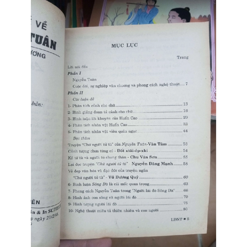 Luận đề về Nguyễn Tuân - Ngọc hưởng 1999 Sách Danh nhân VAVO-AK19 935893