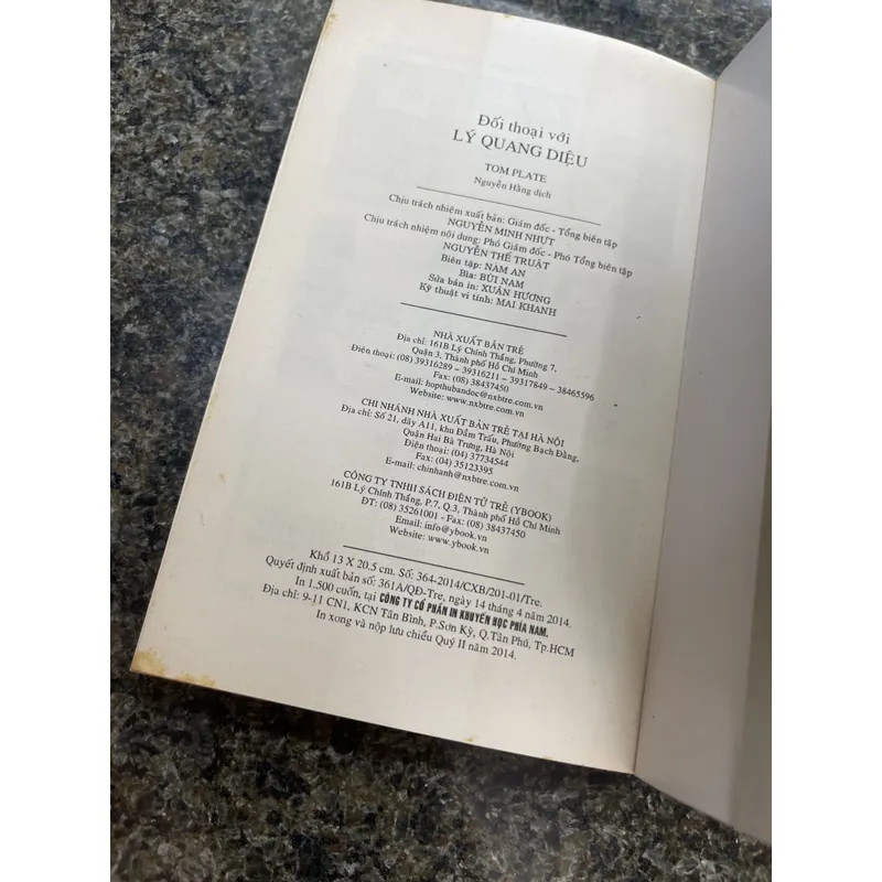 Đối thoại với Lý Quang Diệu Tom Plate 707419