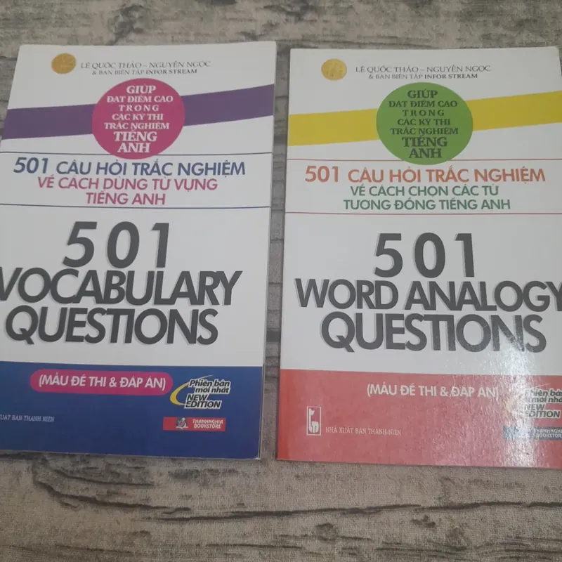 2 cuốn sách rèn luyện từ vựng tiếng Anh. Tác giả Lê Quốc Thảo BBT Infor Stream 701457