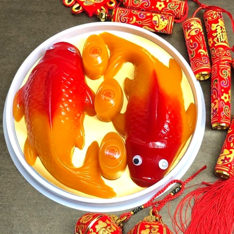 Khuôn 3 con cá chép làm bánh, rau câu, khuôn ép xôi, giò chả loại 25 cm - Mã số 1745 220399