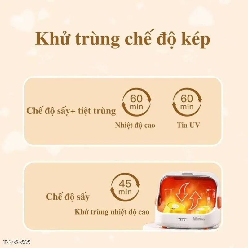 MÁY TIỆT TRÙNG VÀ SẤY KHÔ BÌNH SỮA UV MOREFAST DUNG TÍCH LỚN, TIỆT TRÙNG  1029839