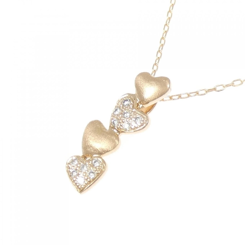 K18PG Dây chuyền trái tim kim cương 0.10CT - Hàng hiệu Chính hãng 858232