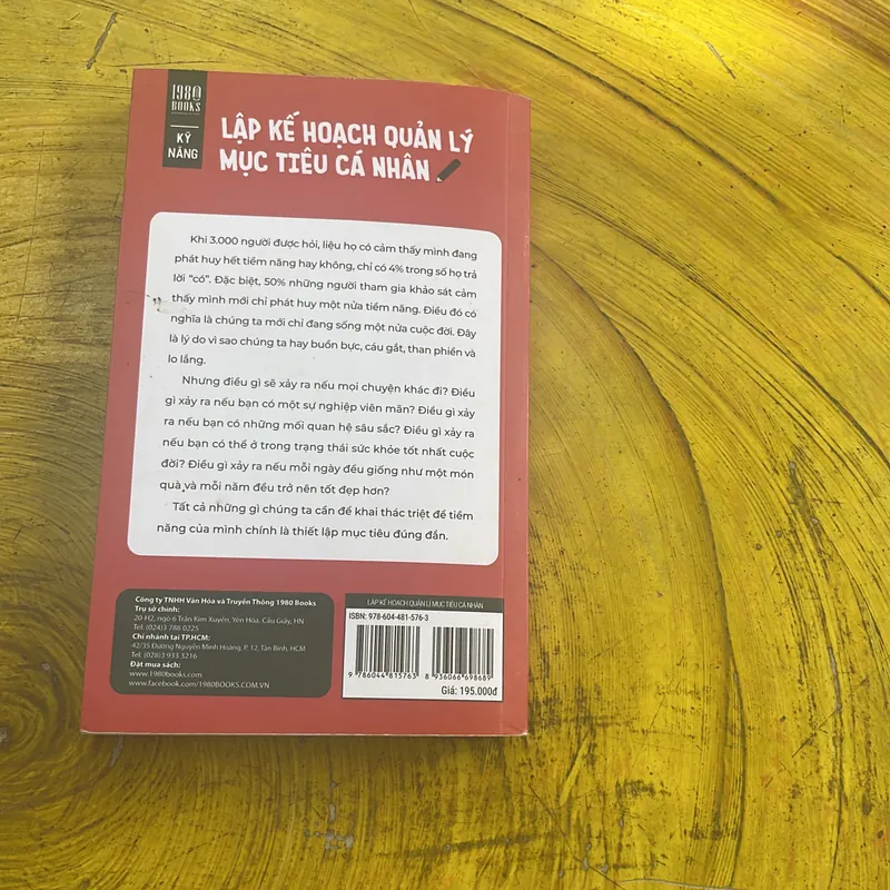 LẬP KẾ HOẠCH QUẢN LÝ MỤC TIÊU CÁ NHÂN- HIN ACUFF 594512