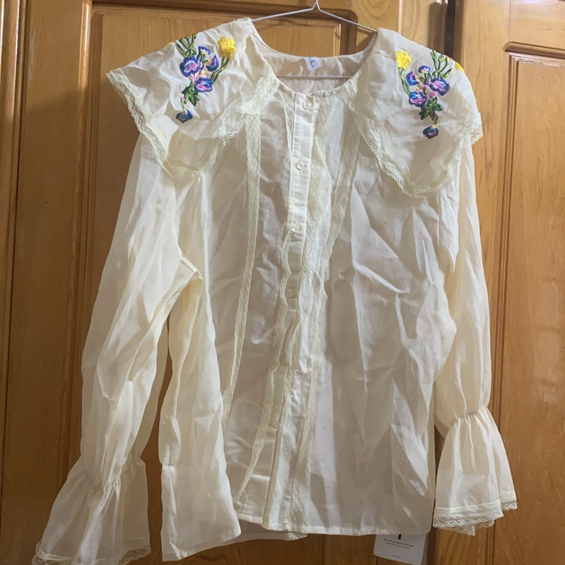 Áo sơmi cổ thêu QC 459761