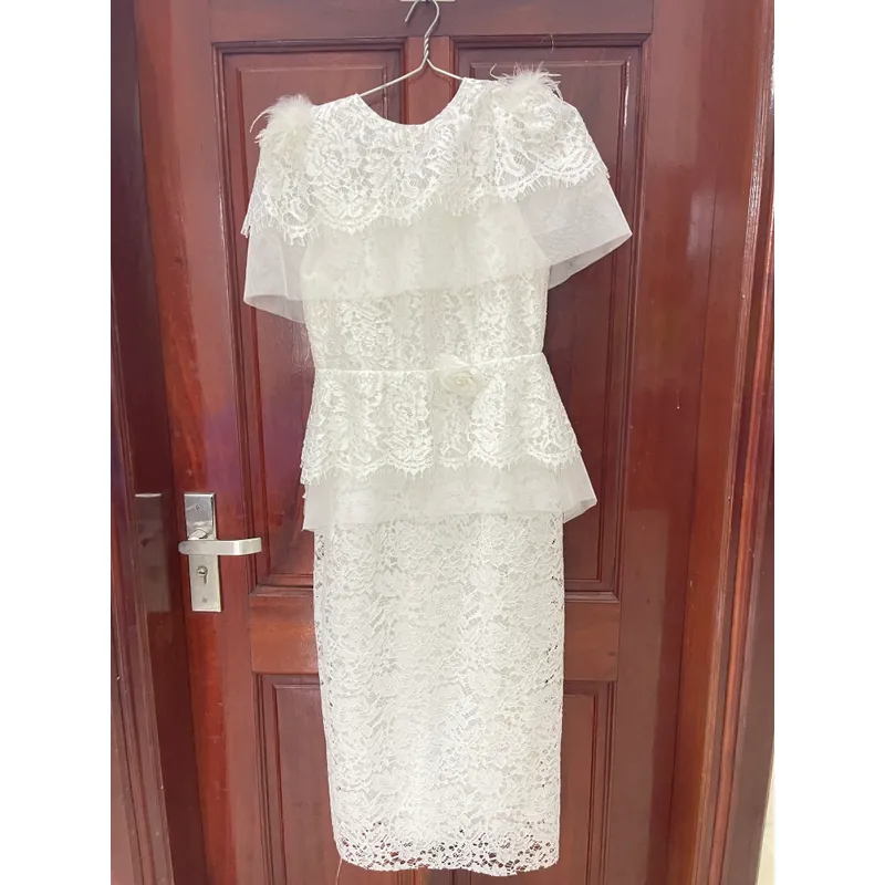 Váy Ren trắng 624111