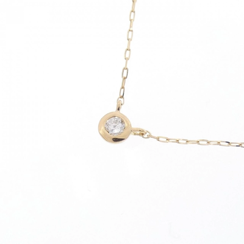 K18YG Solitaire Dây chuyền kim cương 0.05CT - Hàng hiệu Chính hãng 864831