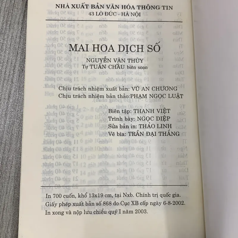 Mai hoa dịch số. 3a2 718547