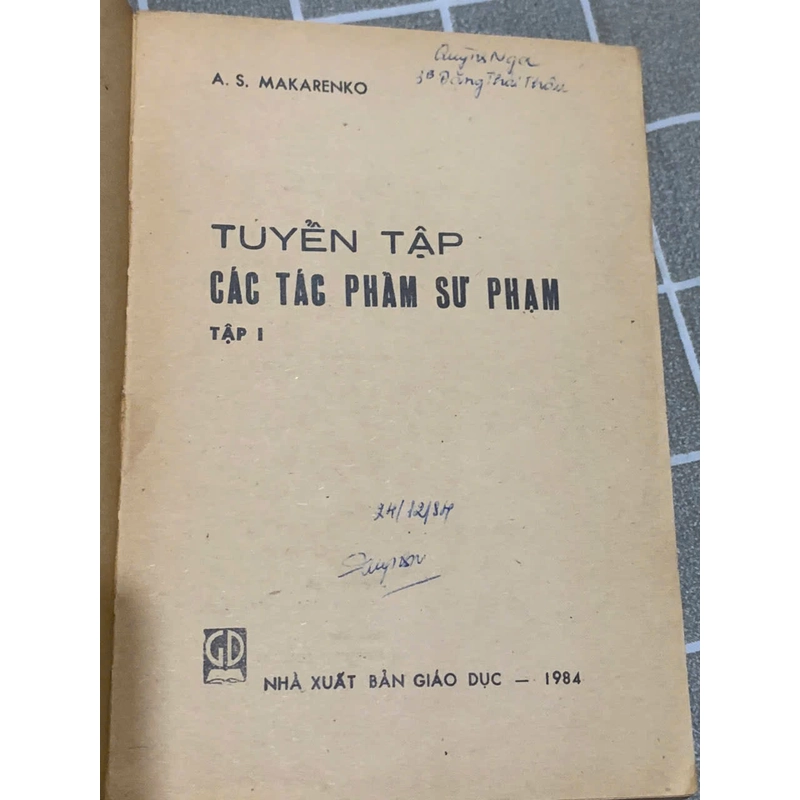 Tuyển tập các tác phẩm sư phạm - tập 1 545129