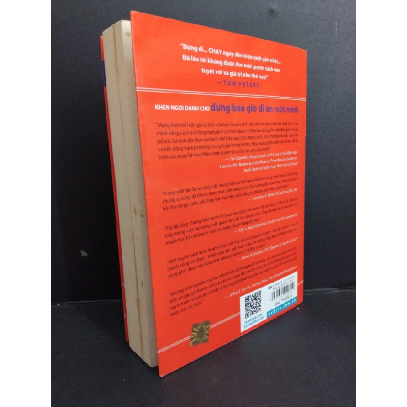 [Phiên Chợ Sách Cũ] Đừng Bao Giờ Đi Ăn Một Mình - Keith Ferrazzi,Tahl Raz 0812 335240