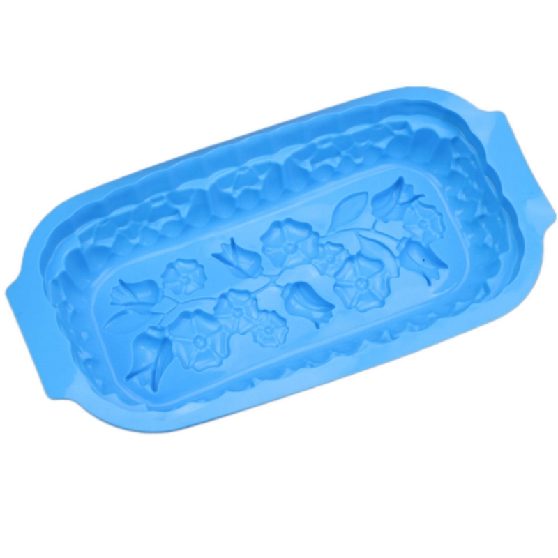 Khuôn silicon làm bánh, rau câu, bánh mì hình chữ nhật các loại hoa - Loại 32 cm - 1127 338384