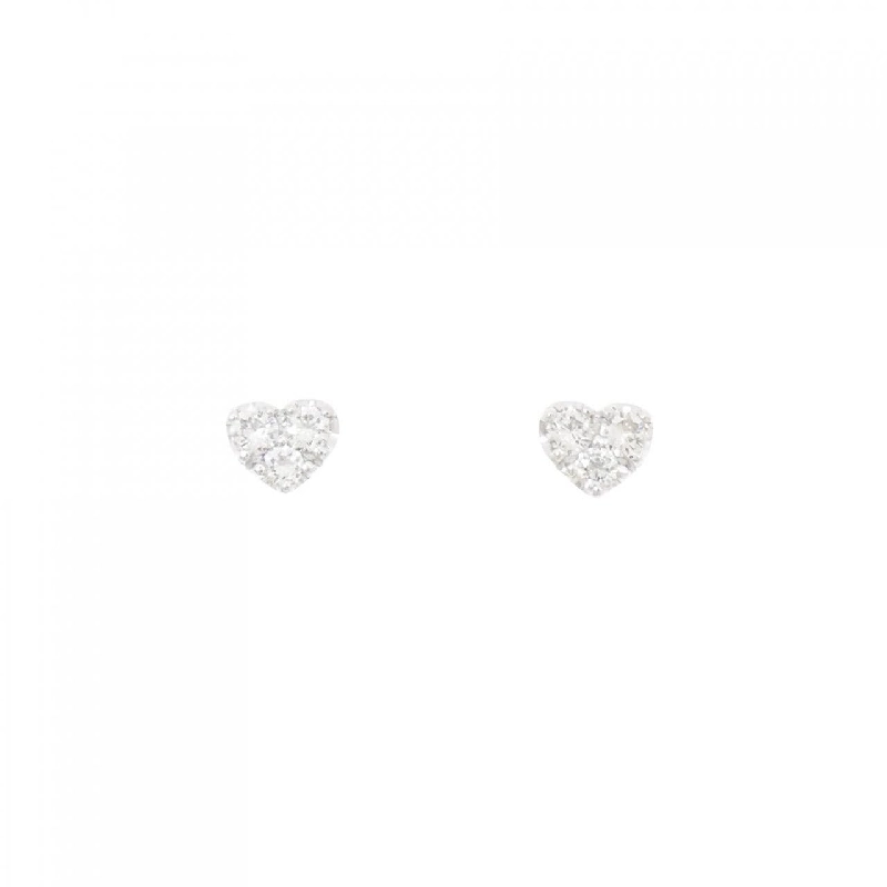 K18WG Bông tai kim cương hình trái tim 0.20CT - Hàng hiệu chính hãng 871841