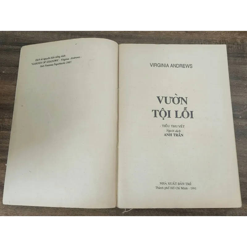 Tiểu thuyết Mỹ: VƯỜN TỘI LỖI - Tác giả: Virginia Andrews 716760