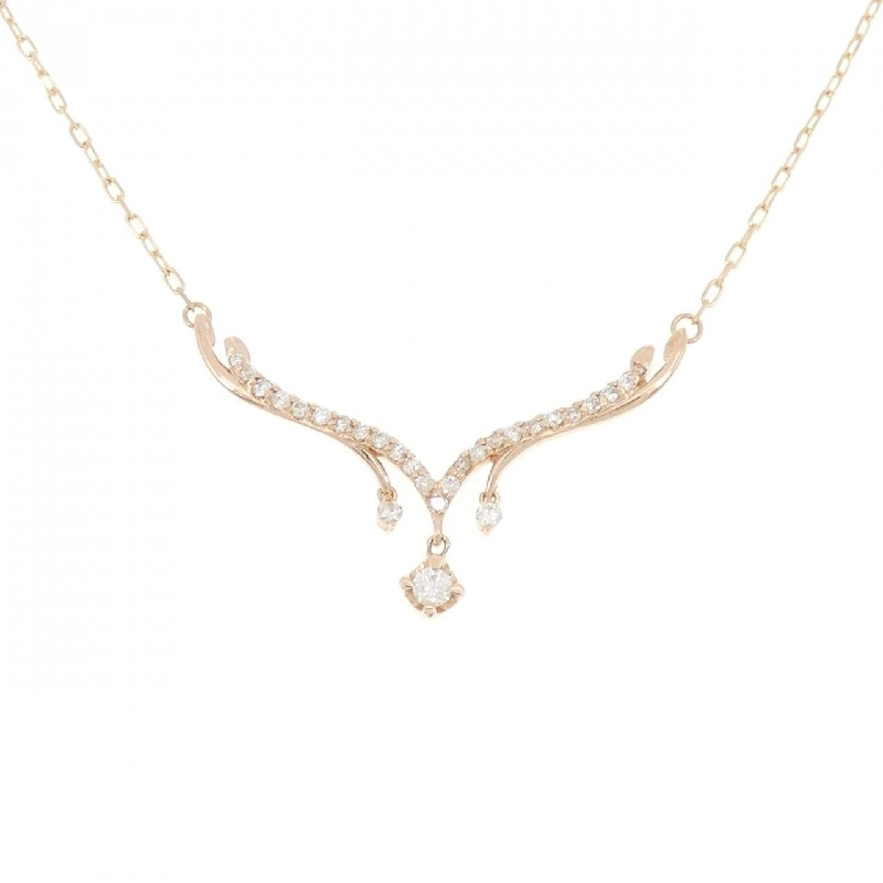 K18PG Dây chuyền kim cương 0.35CT - Hàng hiệu Chính hãng 847241