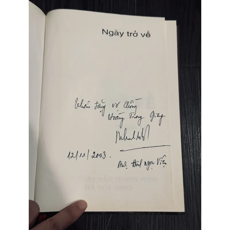Ngày Trở Về - Chu Lai (bìa cứng, có chữ ký tác giả) 600969