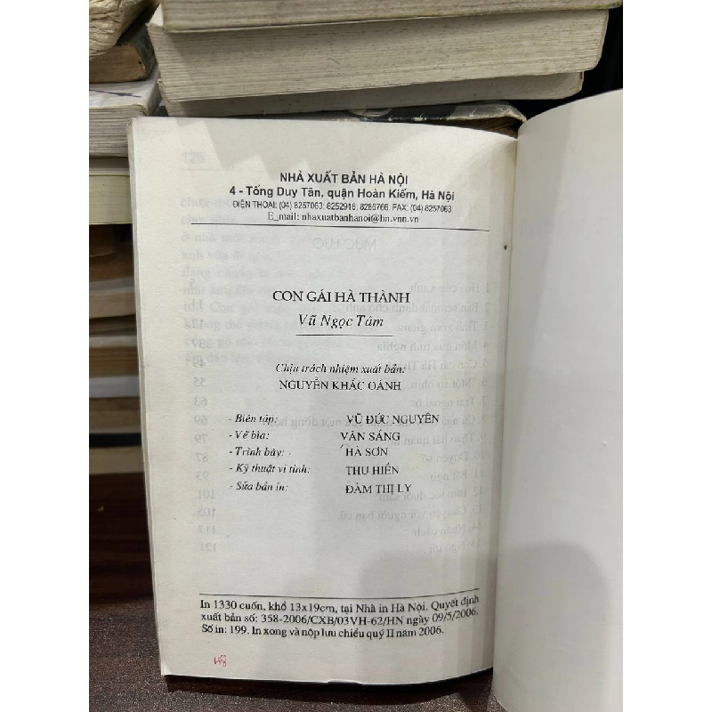 Con gái Hà thành - VŨ NGỌC TÂM 932861