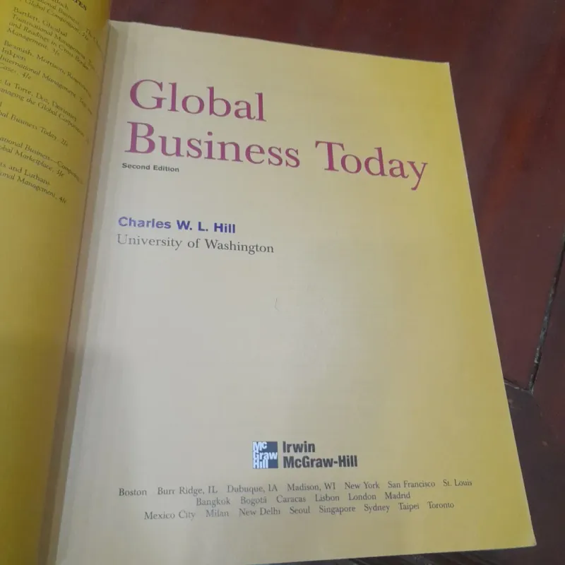 Second Edition - GLOBAL BISINESS 1031434