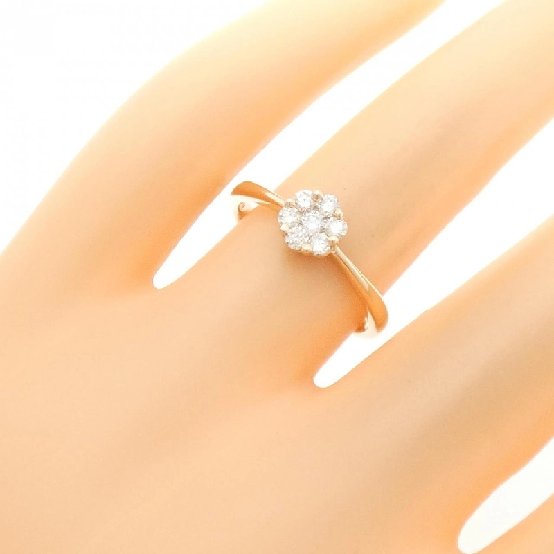 Nhẫn kim cương K18PG hoa 0.30CT 667239
