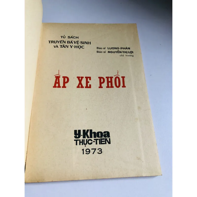 🌿 ẤP XE PHỔI (Bs. Lương Phán & Nguyễn Thị Lợi) 60 trang, NXB 1973 702001