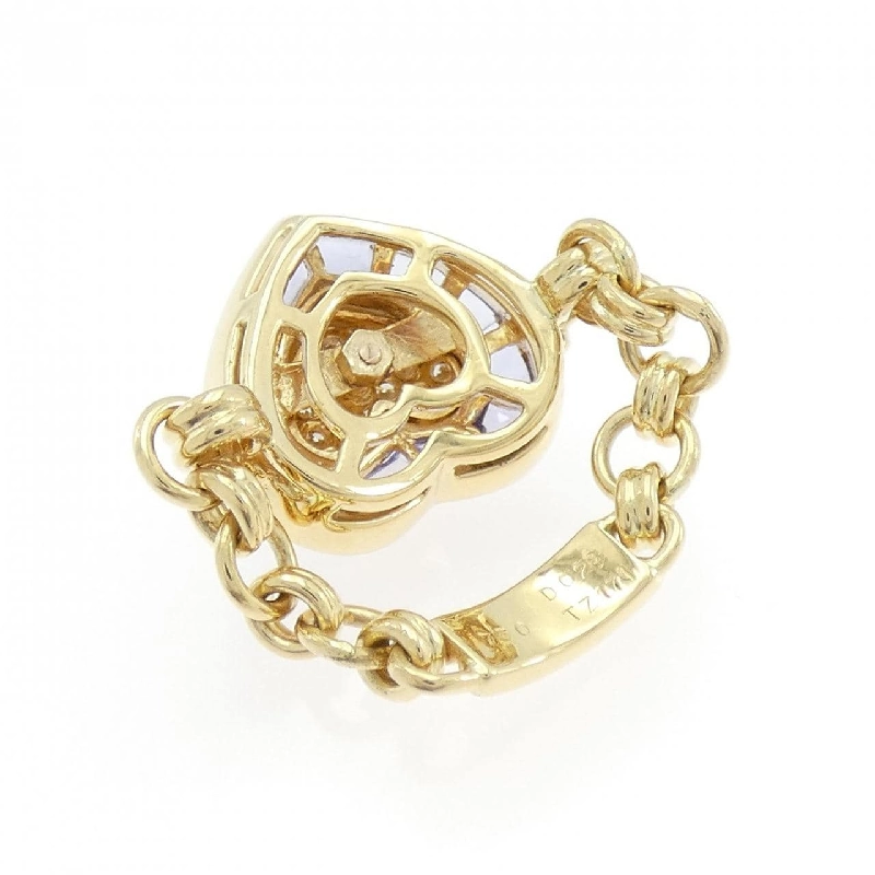 Nhẫn Tanzanite 750YG Hình Tim 1.71CT - Hàng hiệu Chính hãng 854257