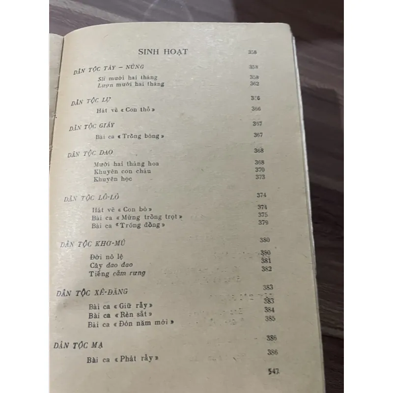 HỢP TUYỂN THƠ VĂN VIỆT NAM VĂN HỌC DÂN TỘC ÍT NGƯỜI; 550 trang  748010