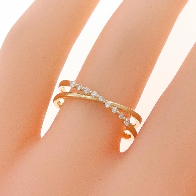 Nhẫn kim cương K18YG - Hàng hiệu Authentic 850093