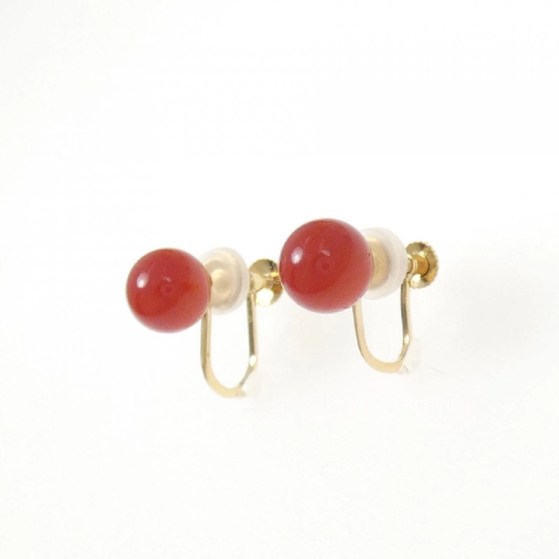 Bông tai san hô K18YG 6.7mm - Hàng hiệu Chính hãng 872326