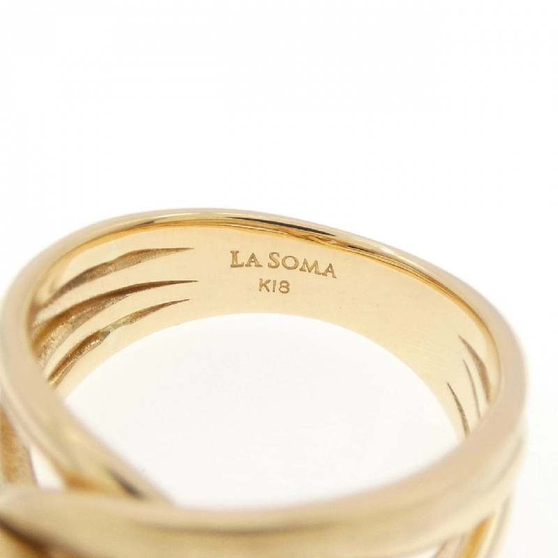 Nhẫn K18YG La Soma - Hàng hiệu Authentic 835532