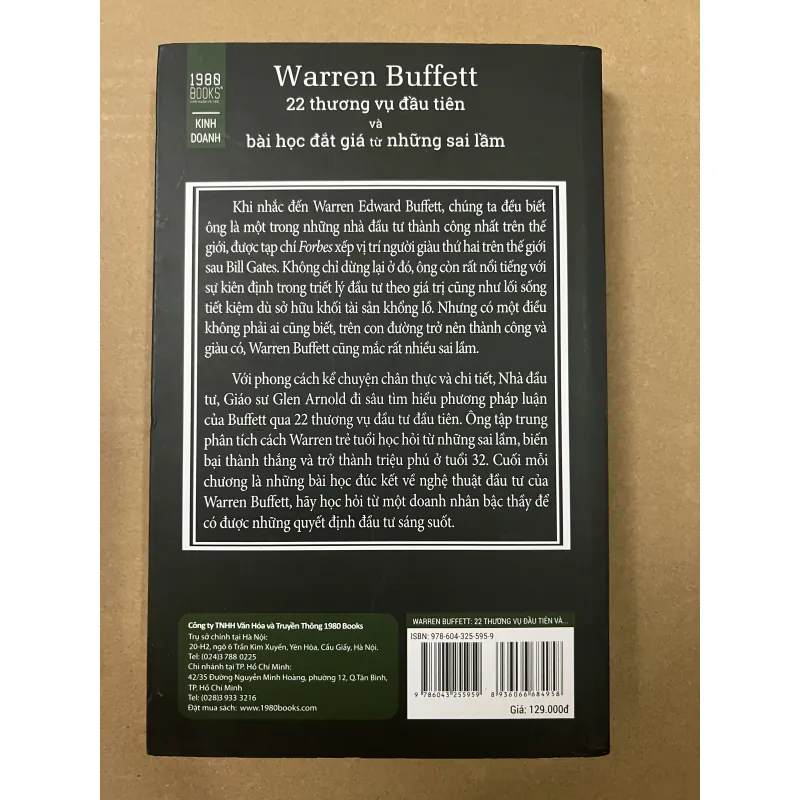 Warrren Buffett 22 thương vụ đầu tiên và bài học đắt giá từ những sai lầm 1008403